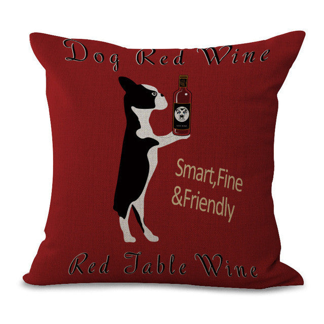 Vintage Dog Pillow Cases